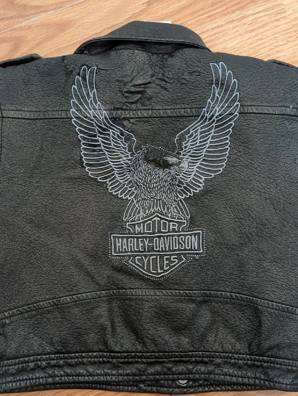 Harley-Davidson Kids Black Faux Leather Biker Jacket
